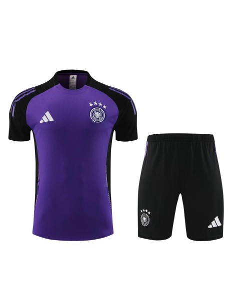 Deutsche Kurzarm-Trainingsuniform 2024 lila