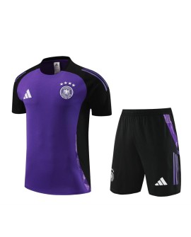 Deutsche Kurzarm-Trainingsuniform 2024 lila