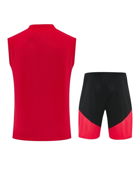 Deutsche Trainingsuniform 2627-rot (Trikot + Shorts)