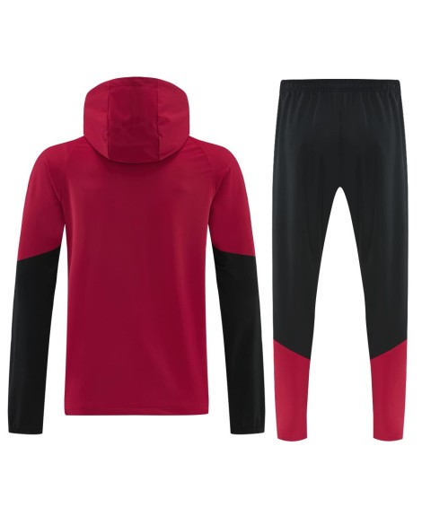Deutsche Kapuzenjacke Trainingsbekleidung 2627-Rot Deutsche Kapuzenjacke Trainingsbekleidung 2627-Rot