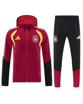 Deutsche Kapuzenjacke Trainingsbekleidung 2627-Rot