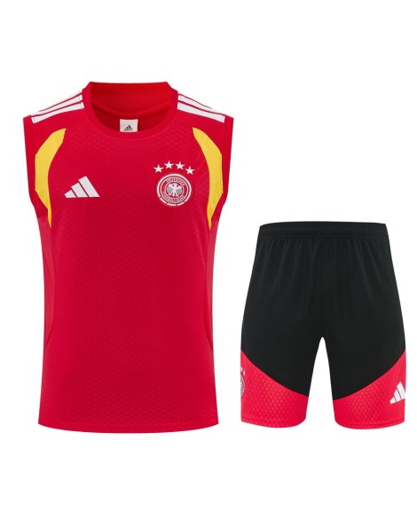 Deutsche Trainingsuniform 2627-rot (Trikot + Shorts)