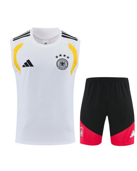 Deutsche Trainingsuniform 2627-weiß (Trikot + Shorts)