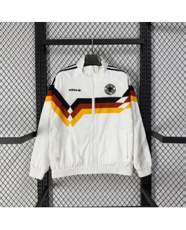 Germany Saison 1990 Retro-Windbreaker Langarm