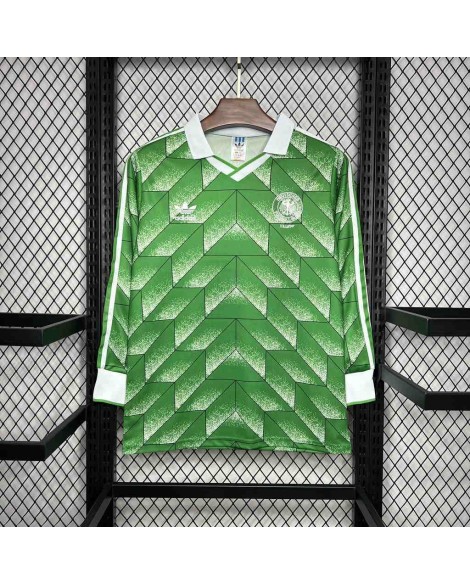Deutschland 1990 Auswärts-Langarm-Retro-Trikot