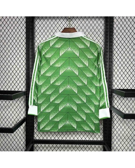 Deutschland 1990 Auswärts-Langarm-Retro-Trikot