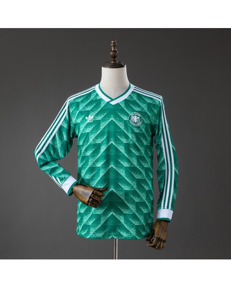 Deutschland Auswärtstrikot der Saison 90/91 Retro - Langärmlig