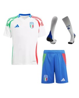 Italien EURO 2024 Auswärtstrikot für Kinder (Trikot + Shorts + Stutzen)