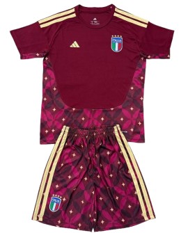 Italien Torwarttrikot 26/27 – Bordeauxrot - Kind