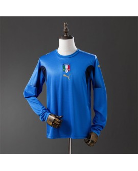 Italien 2006 Heim-Retro-Trikot (Langarm)