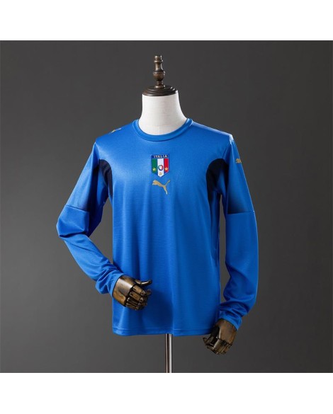 Italien 2006 Heim-Retro-Trikot (Langarm)
