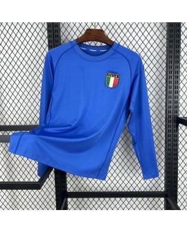 Italien 2000 Heim-Retro-Trikot (Langarm)