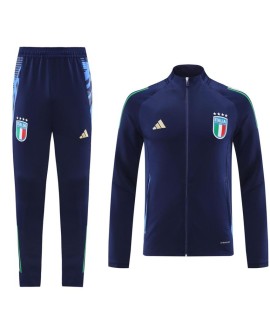 Italien Trainingsjacken-Set (Jacke + Hose) Marineblau 2024/25