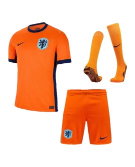Niederlande EM 2024 Heimtrikot (Trikot + Shorts + Stutzen)