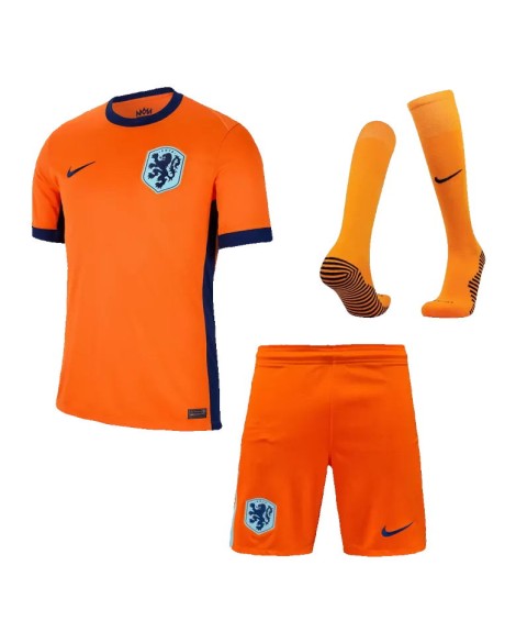 Niederlande EM 2024 Heimtrikot (Trikot + Shorts + Stutzen)