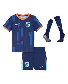 Niederlande EURO 2024 Auswärtstrikot für Kinder (Trikot + Shorts + Stutzen)