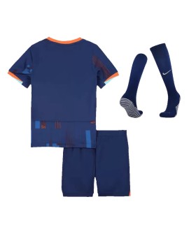 Niederlande EURO 2024 Auswärtstrikot für Kinder (Trikot + Shorts + Stutzen)