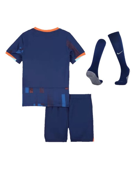 Niederlande EURO 2024 Auswärtstrikot für Kinder (Trikot + Shorts + Stutzen)
