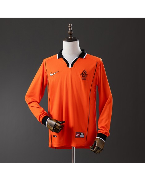 Niederlande 1998 Heimtrikot Langarm Retro
