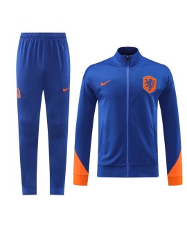 Niederlande Blaues Set aus Trainingsjacke und -hose 2024/25