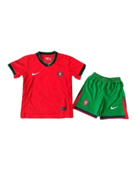 Portugal EURO 2024 Heimtrikot für Kinder (Trikot + Shorts)