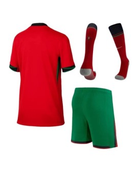 Portugal EURO 2024 Heimtrikot für Kinder (Trikot + Shorts + Socken)