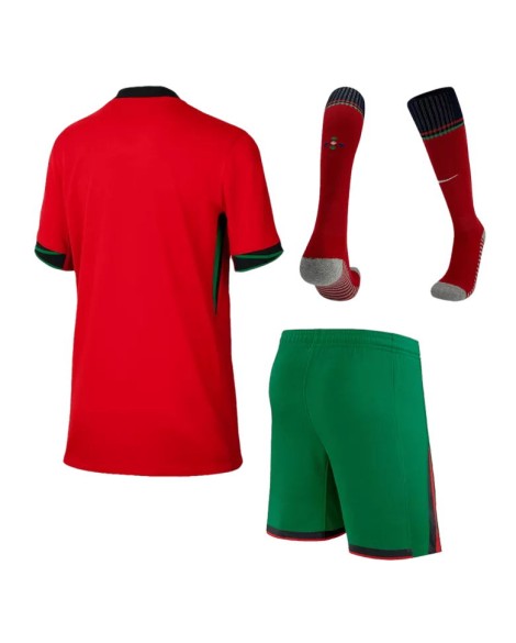 Portugal EURO 2024 Heimtrikot für Kinder (Trikot + Shorts + Socken)