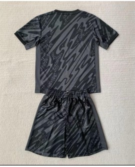 Portugal 2024 Torwarttrikot, Schwarz, Kind