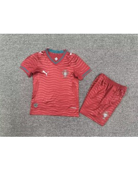 Portugal WM 2026 Heimtrikot-Set (Trikot + Shorts) - Kinder - Player