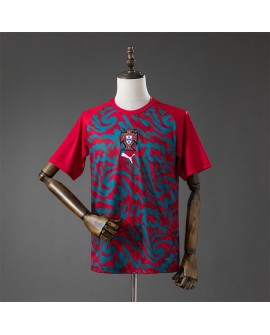 Portugal 2026 Aufwärmtrainingsanzug - Rot