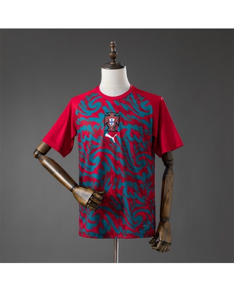 Portugal 2026 Aufwärmtrainingsanzug - Rot