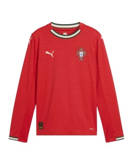 Portugal Langarm-Heim-Fußballtrikot 2025
