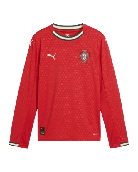 Portugal Langarm-Heim-Fußballtrikot 2025