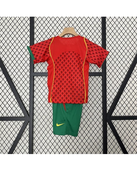 Portugal 2004 Heim-Retro-Trikot - Kind