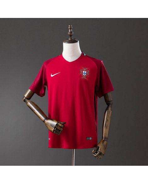 2016 Portugal Retro-Heimtrikot