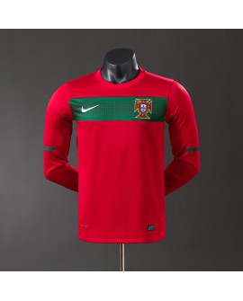 Portugal 2010 Retro Langarm-Heimtrikot - Player 