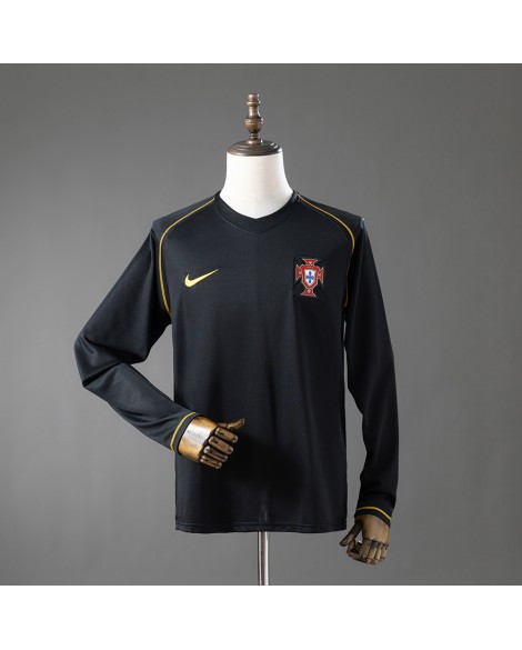 Portugal 2006 Auswärts-Langarmtrikot im Retro-Stil