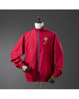 Portugiesische Wendejacke – Rot und Cyan