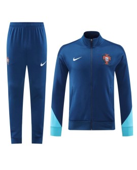Portugal Trainingsjacken-Set (Jacke + Hose) Marineblau 2024