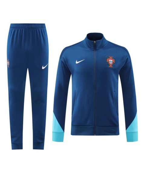 Portugal Trainingsjacken-Set (Jacke + Hose) Marineblau 2024