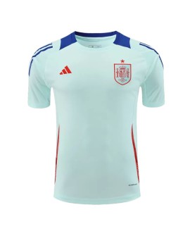Spanien EM 2024 Aufwärm-Trainingsshirt – Blau