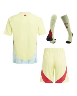 Maillot extérieur Espagne EURO 2024 pour enfants (maillot + short + chaussettes)