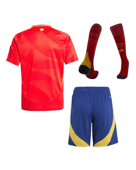 Spanien EURO 2024 Heimtrikot für Kinder (Trikot + Shorts + Socken)