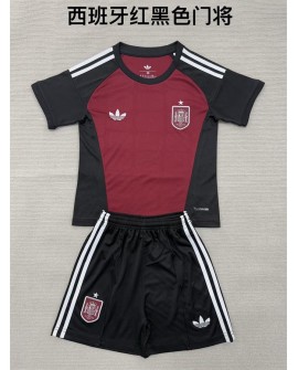 Spain Torwartausrüstung für die Saison 2026/27 (Trikot + Shorts) - Kind