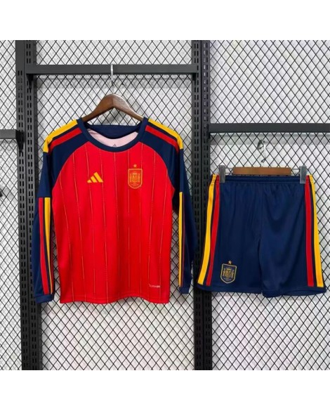Spanien 2026 Heimtrikot-Set (Langarmtrikot + Shorts)