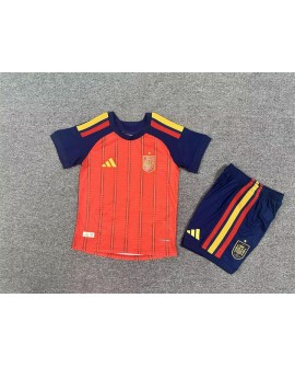 Spanien 2026 – Heim-Ausrüstung (Saison 2026) – Kinder-Spielerversion (Trikot + Hose)