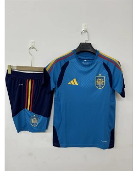 Spanien Trainingsanzug 2627 - Blau (Trikot + Shorts)
