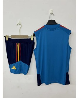 Spanien Trainingsanzug 2627 - Blau (ärmelloses Trikot + Shorts)