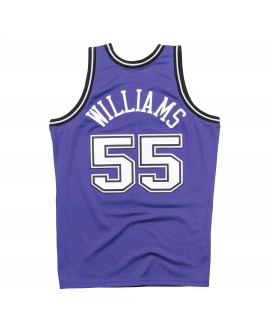 Sacramento Kings Jason Williams 55 Mitchell&Ness Lila Hartholz Classic Herren Authentic Shirt