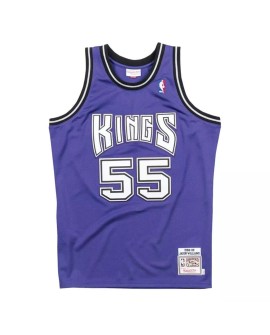 Sacramento Kings Jason Williams 55 Mitchell&Ness Lila Hartholz Classic Herren Authentic Shirt